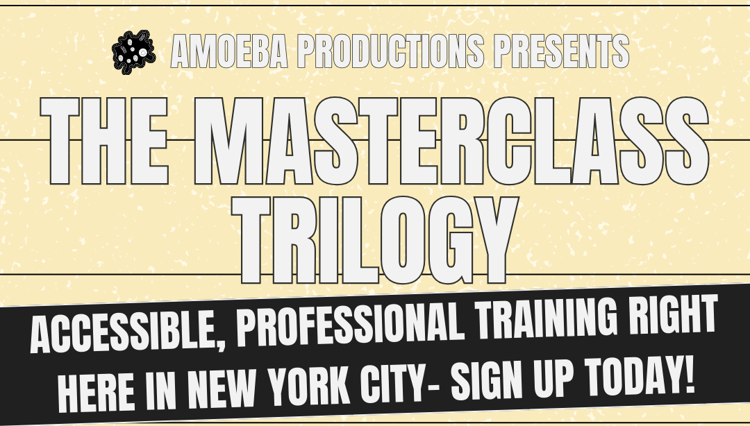 An image explaining the classes at the Masterclass Trilogy by Amoeba Productions