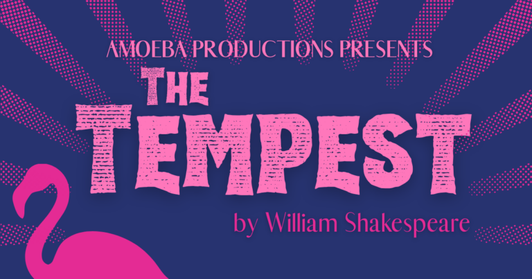 Banner for The Tempest by William Shakespeare produced by Amoeba Productions Shakespeare